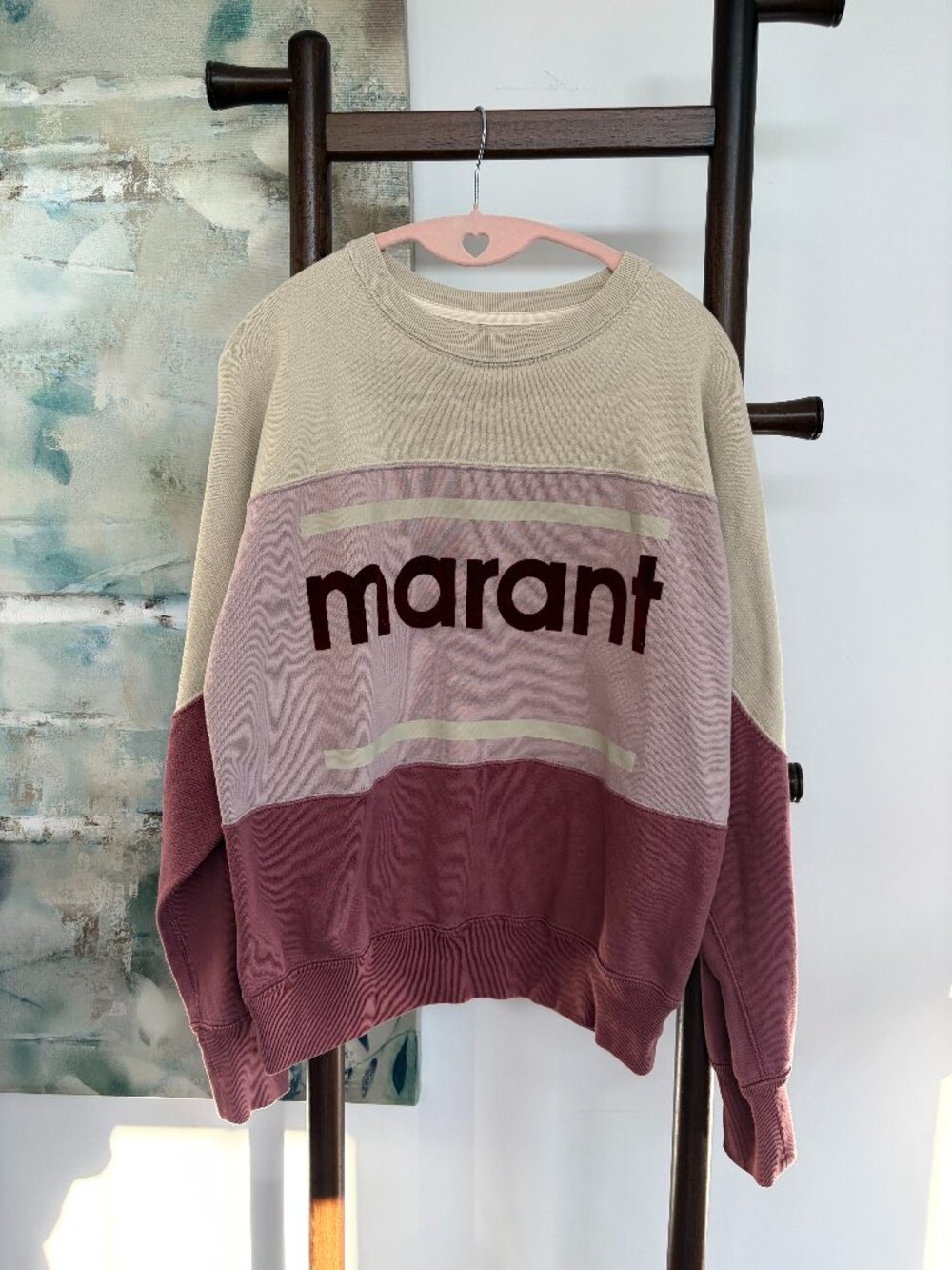 Etoile Isabel Marant Graphic Print Crew Neck Sweatshirt Size 38 - Picture 8 of 9